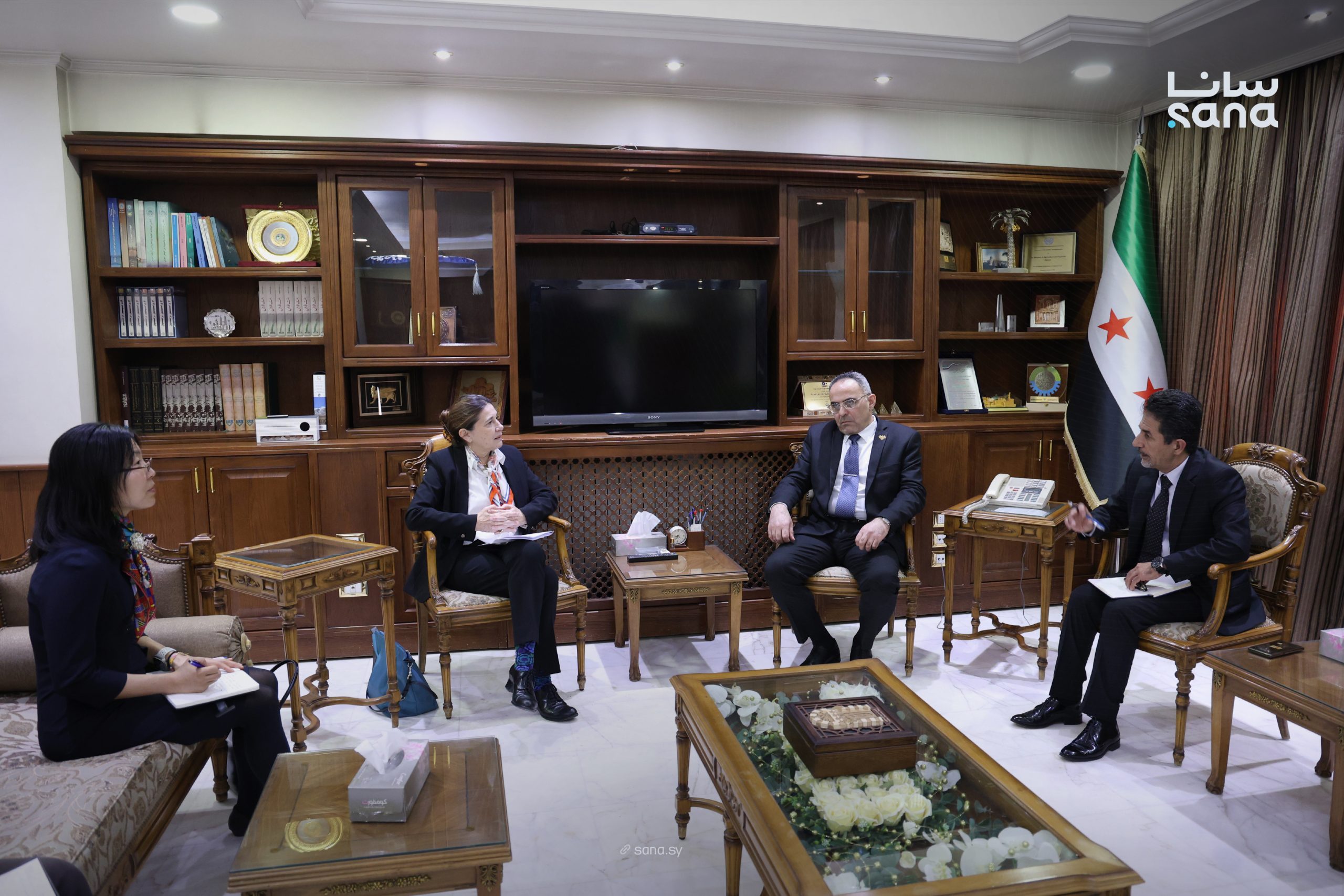 إعادة تأهيل الزراعة في سوريا محور لقاء وزير الزراعة مع برنامج الأمم المتحدة الإنمائي